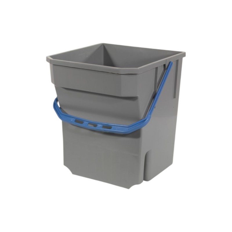 Grijze emmer Numatic - Blauwe handgreep voor Numatic wagen - 28 L